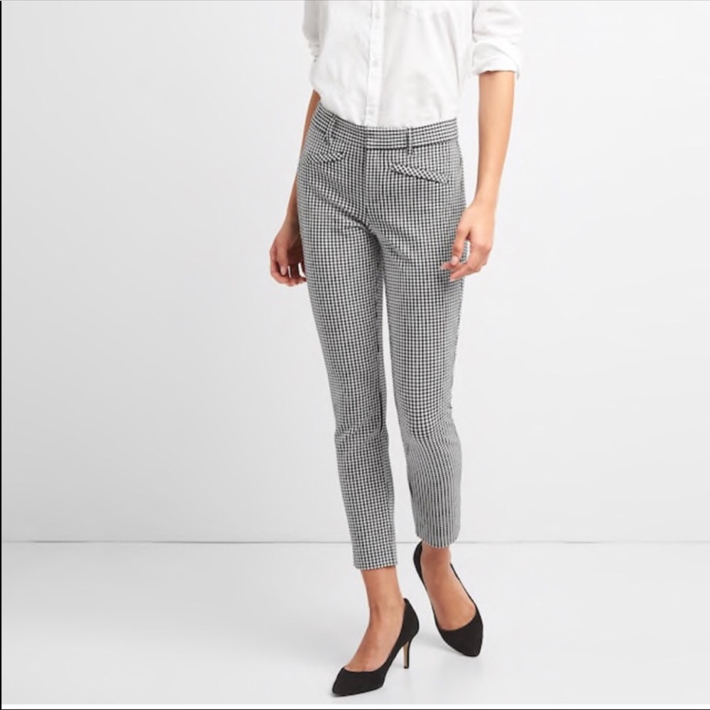 Black & White Plaid GAP Ankle Pants Size 0